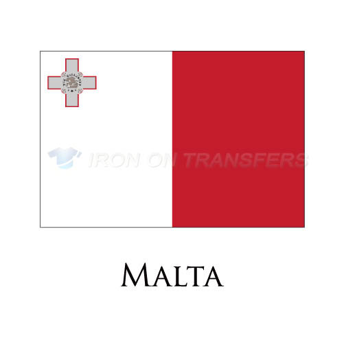 Malta flag Iron-on Stickers (Heat Transfers)NO.1925